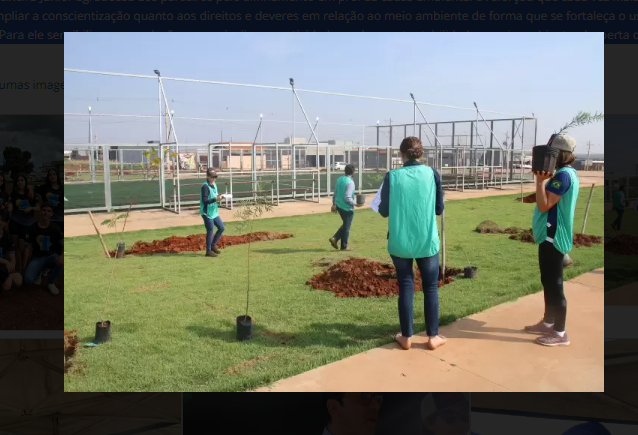 Imagem de compartilhamento para o artigo Chapadão do Sul promove mais de 200 plantios de árvores com apoio de alunos da MS Todo dia